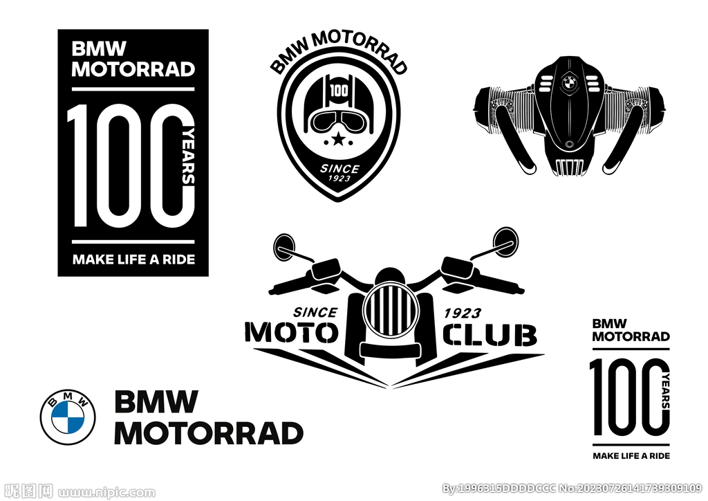 BMW 宝马摩托车贴纸