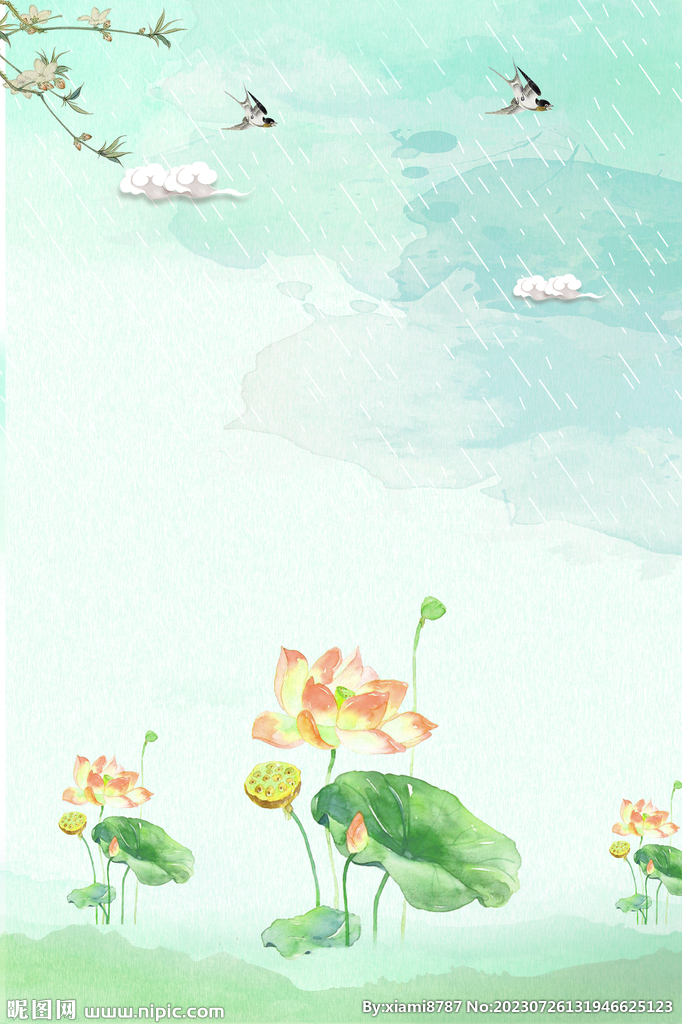荷花背景