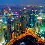 繁华城市  夜景   大图  