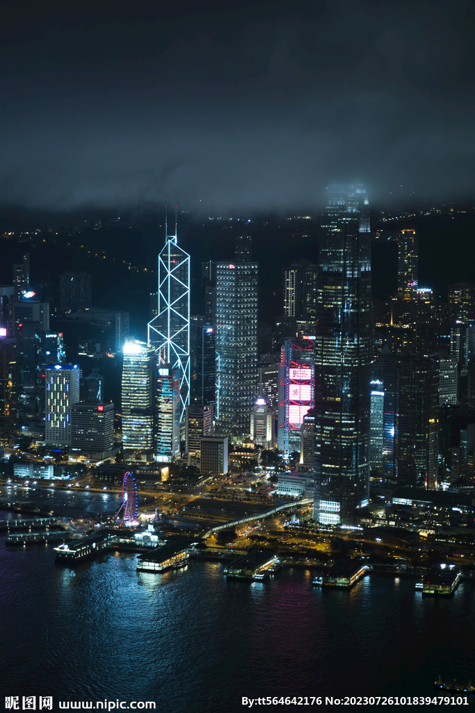 繁华都市夜景图片