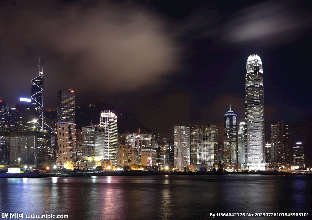 繁华都市夜景图片