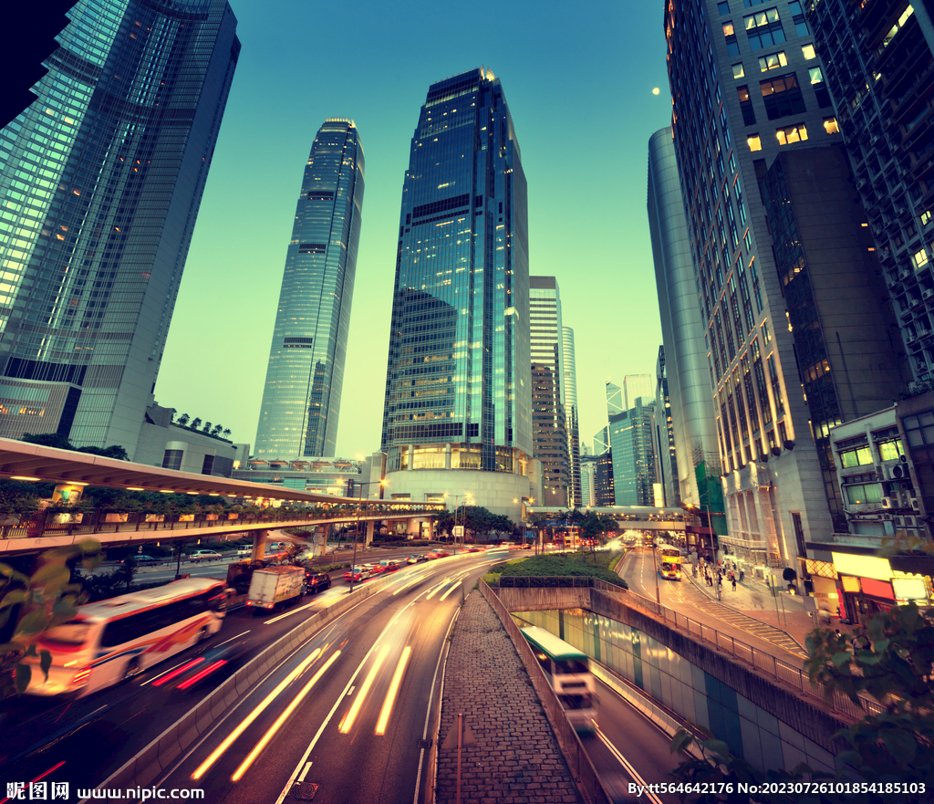 繁华都市夜景 图片