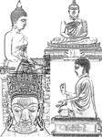 佛祖白描