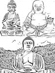 佛祖白描