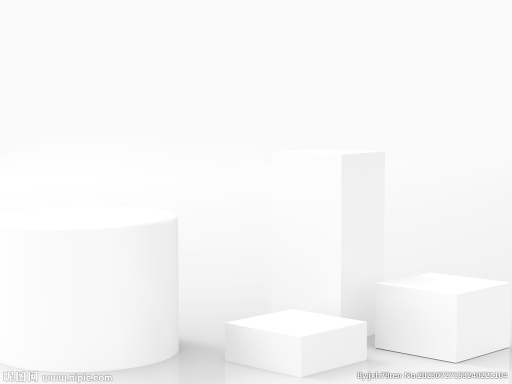 白色3D背景