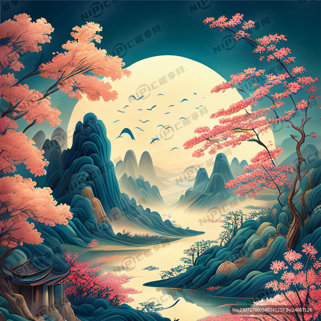 游戏梦幻唯美新中式风景 超高清