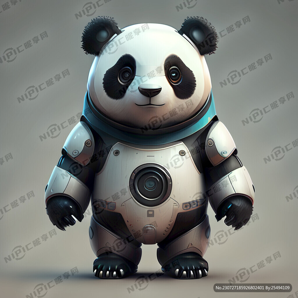 熊猫机器人吉祥物