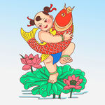  莲花鲤鱼 
