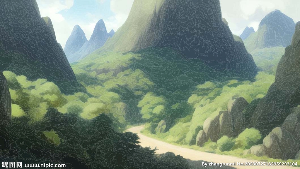 山背景