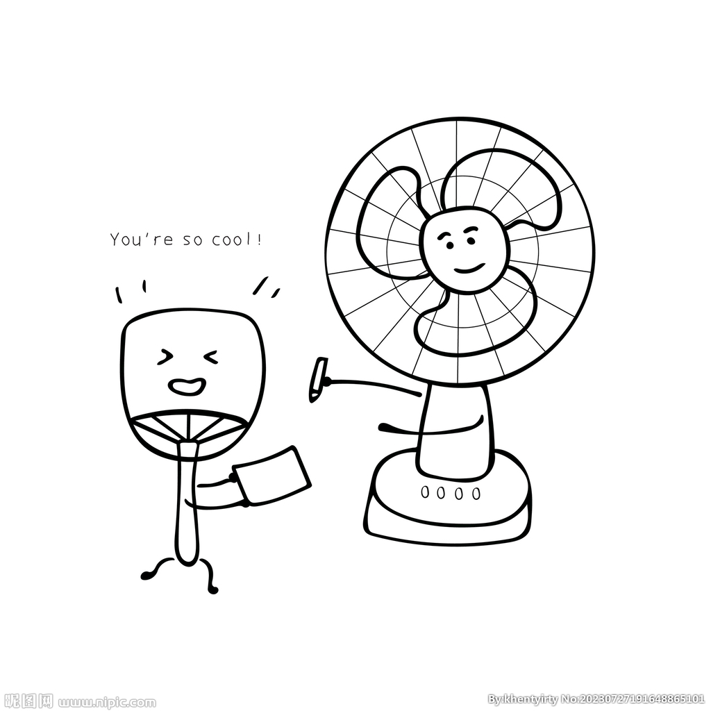 卡通电风扇
