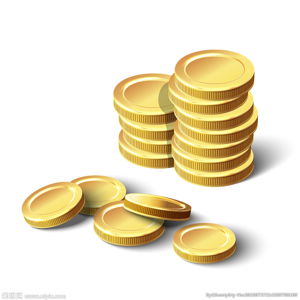 Vector Cartoon Metal Gold Coin Red Envelope, Finance, Business Finance ...