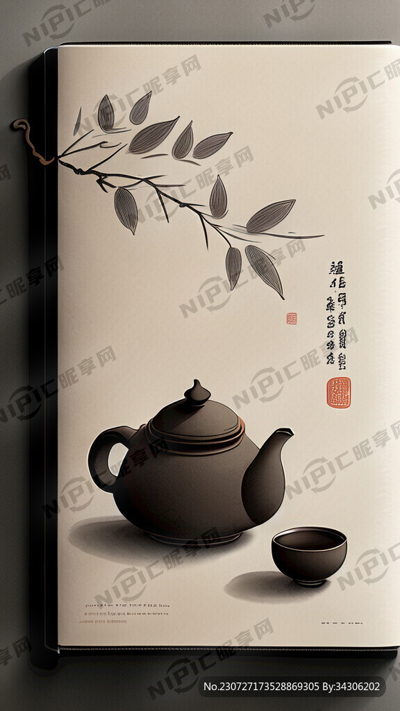 画册封面 中式微派 禅茶