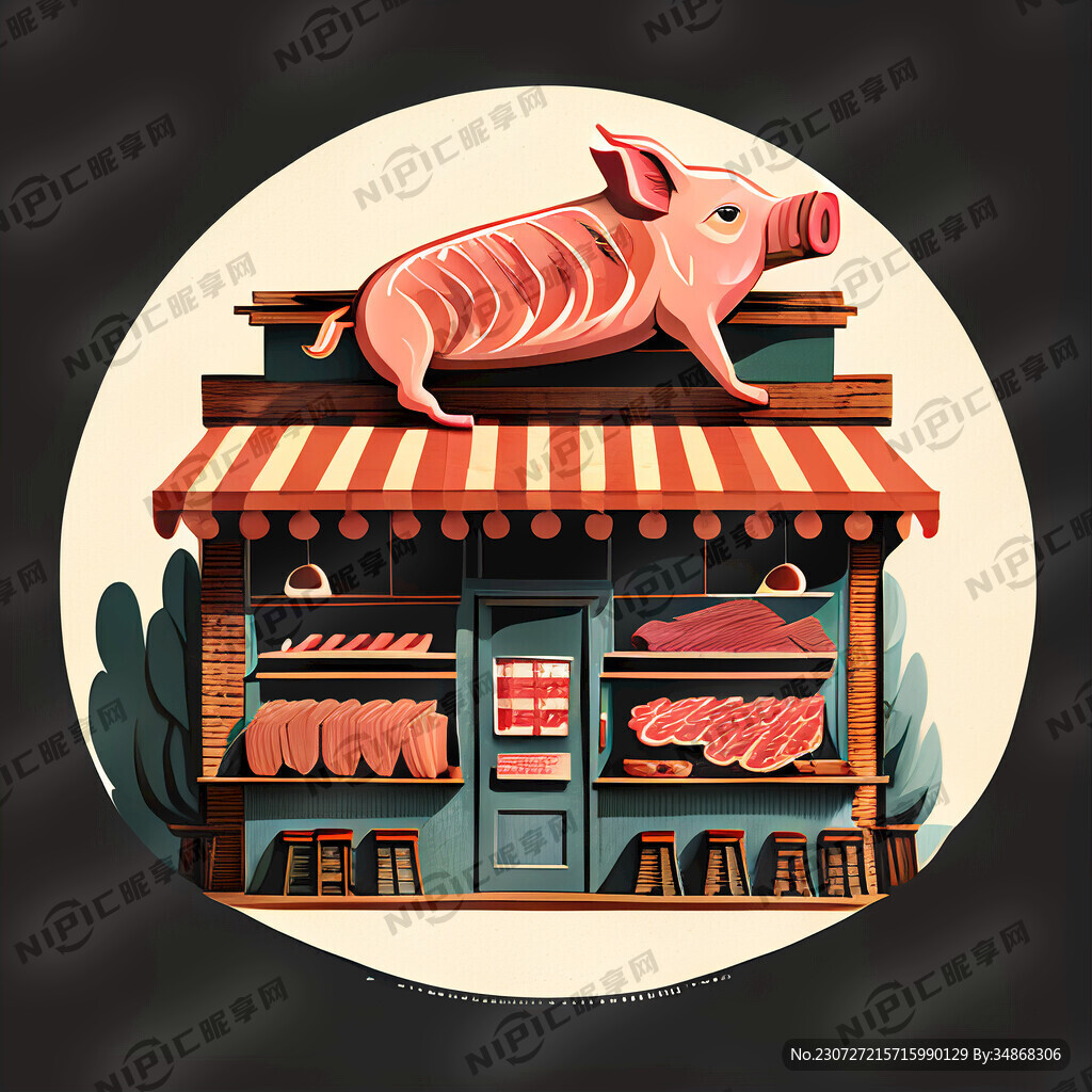 烤肉店突出店铺名称乡建主营猪肉
