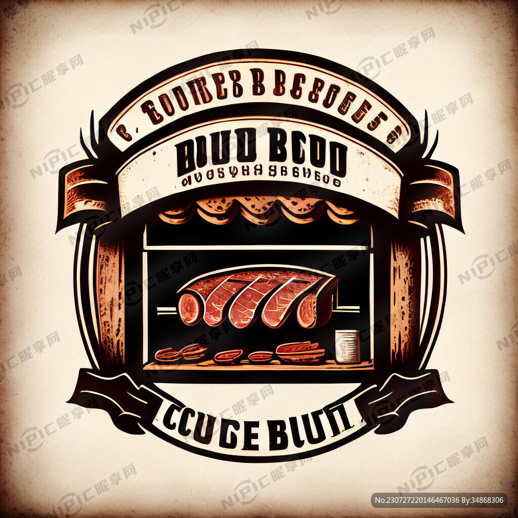 乡建烤肉店商标