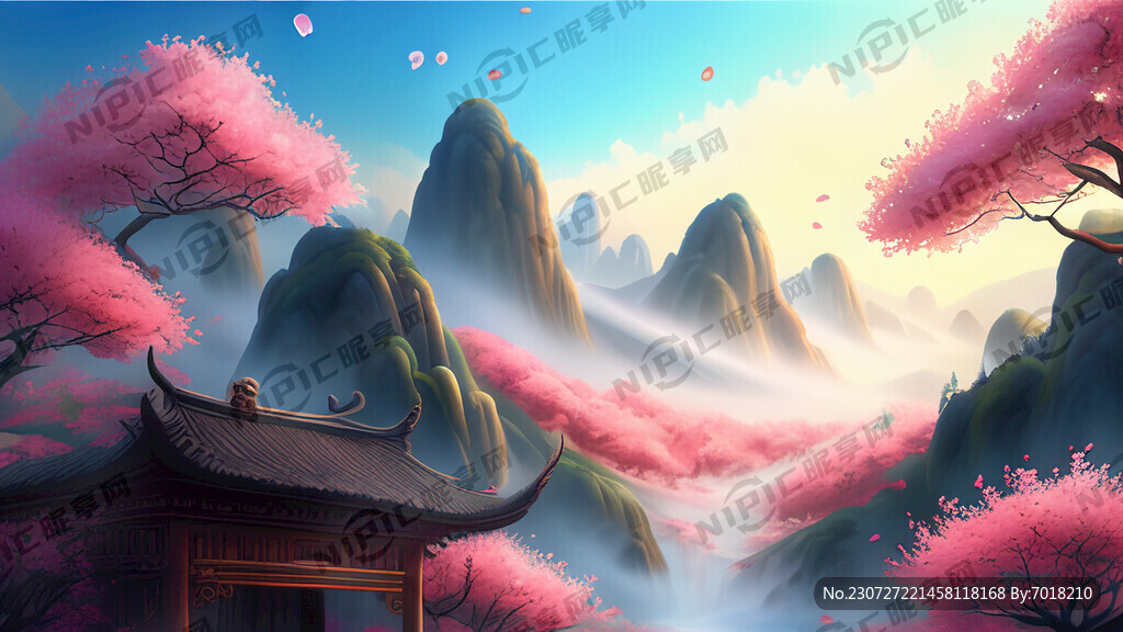 游戏梦幻唯美新中式风景 超高清