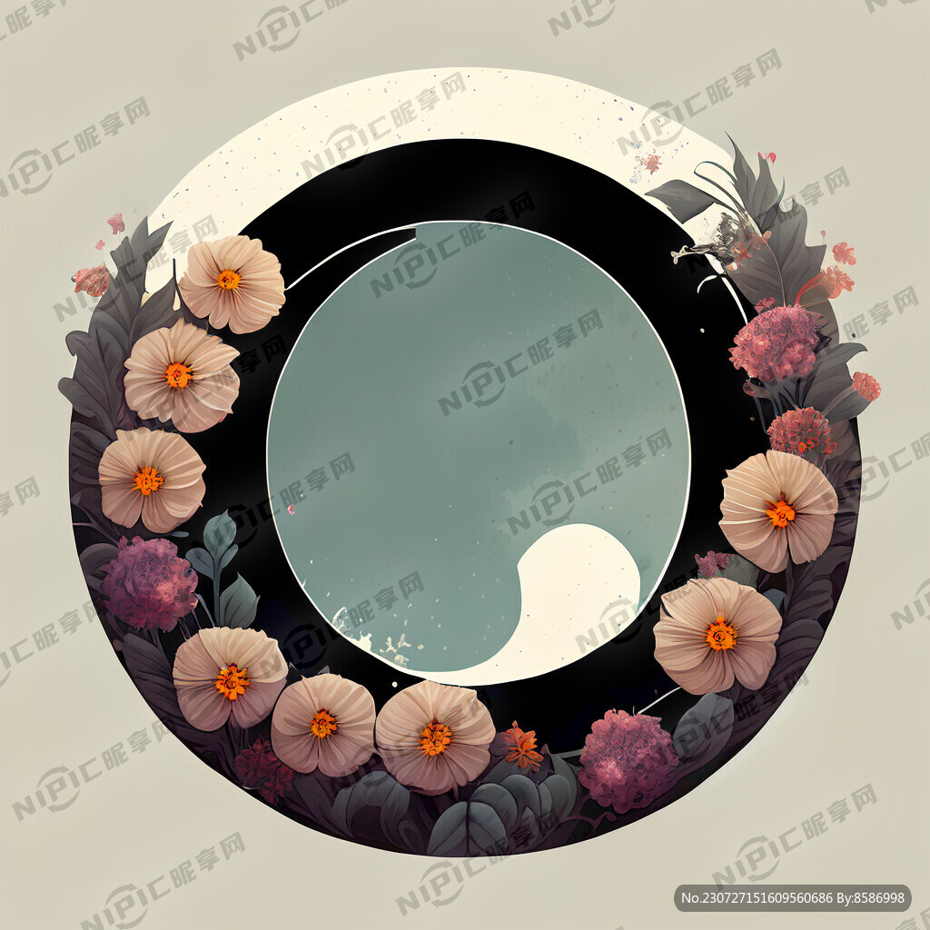 艺术字 花好月圆