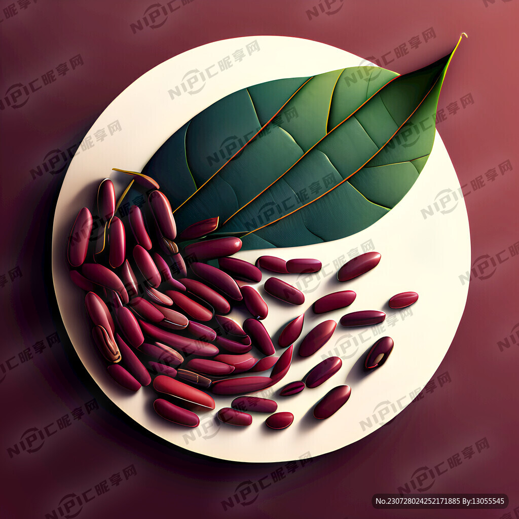 豇豆红 拼图底纹