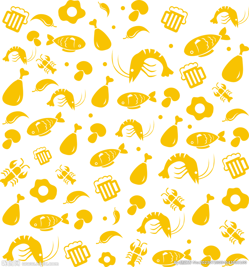 海鲜矢量图