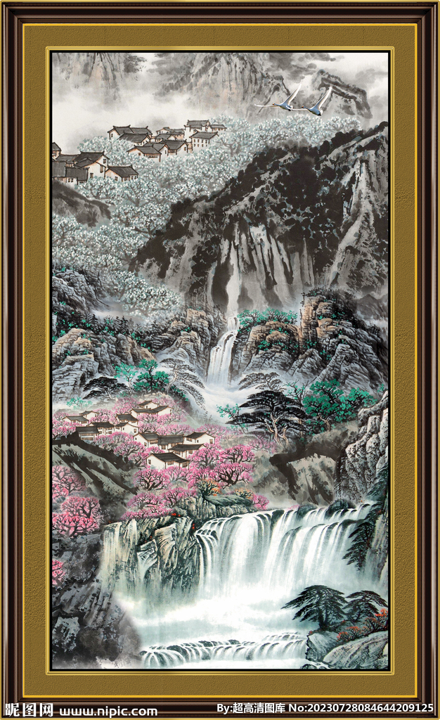 山水中堂画