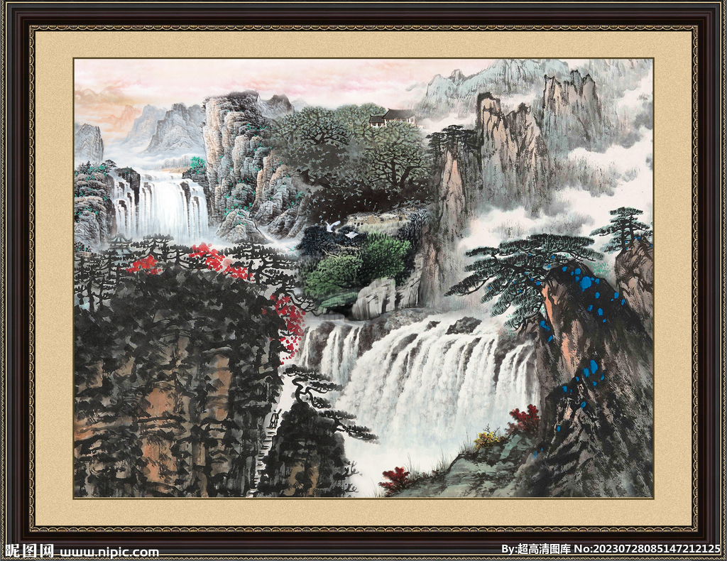 山水中堂画