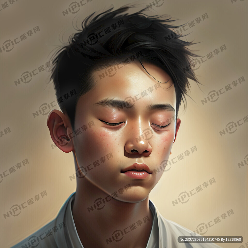 十八岁 男孩 刺眼 英俊 短发