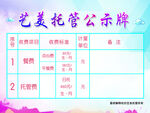 托管公示牌