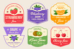水果标签插画图片