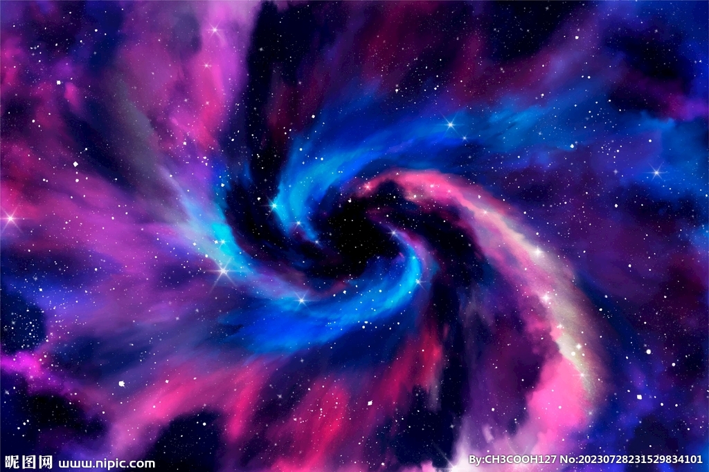 紫色宇宙星空图片素材