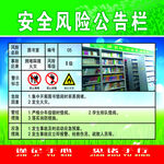 学校图书室安全风险告知栏