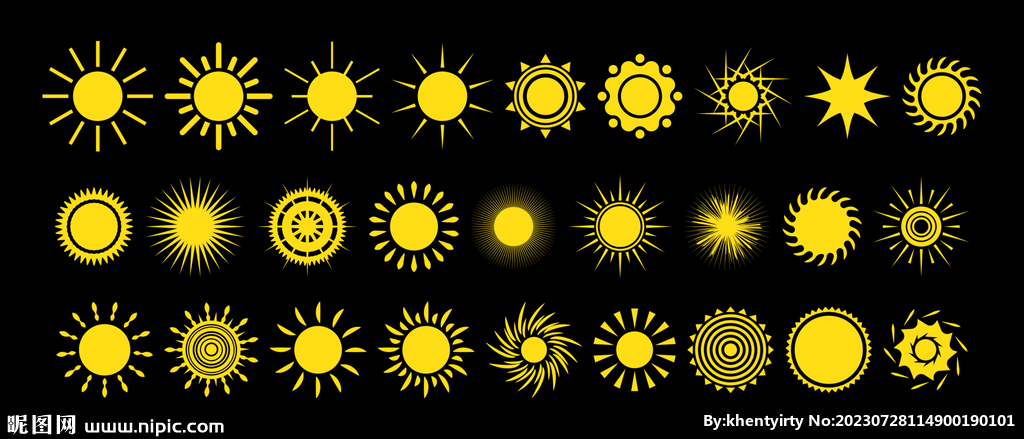 卡通太阳图标