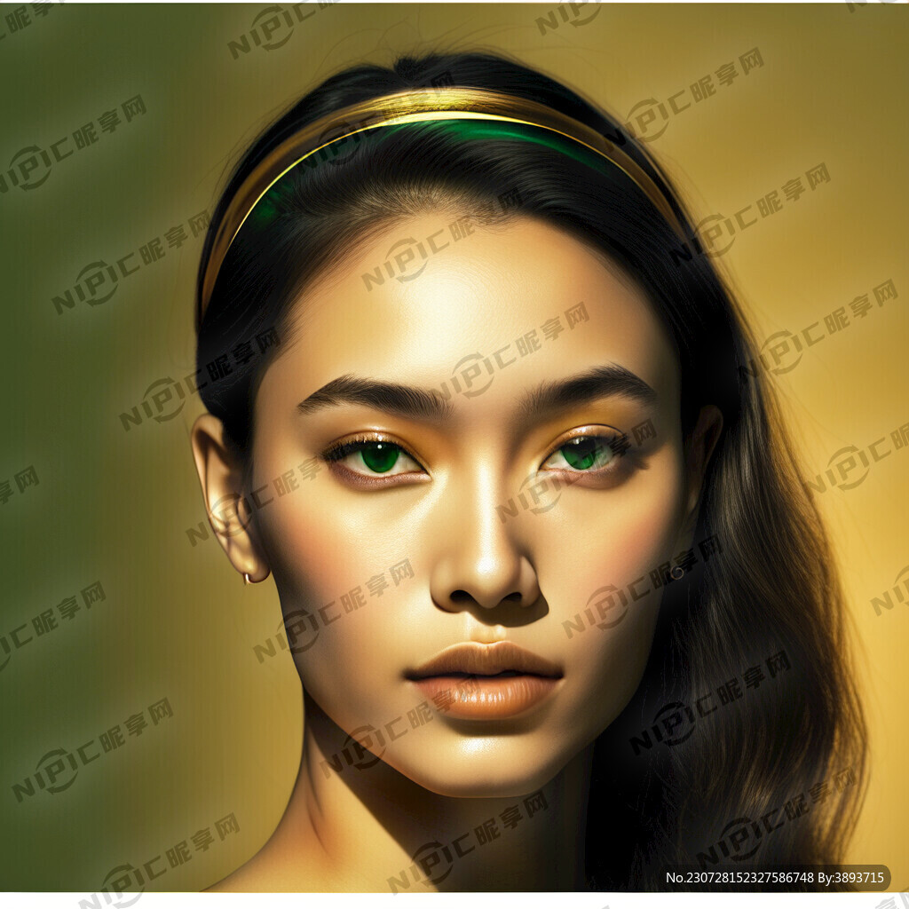 金晖摄影冲印店绿底金边头像