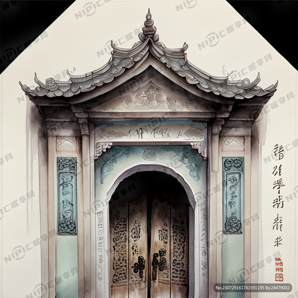 中式仿古门头