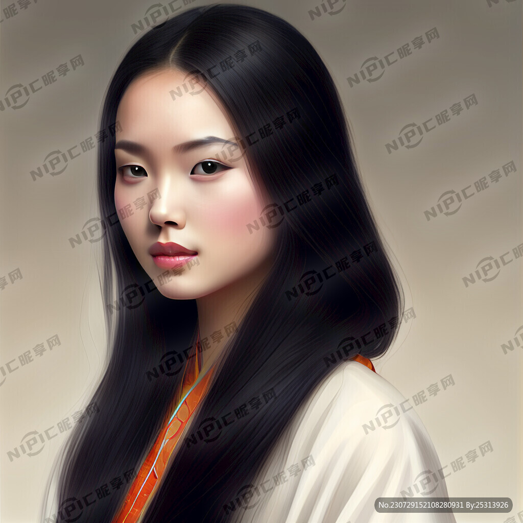 美女 现代 长发 真实