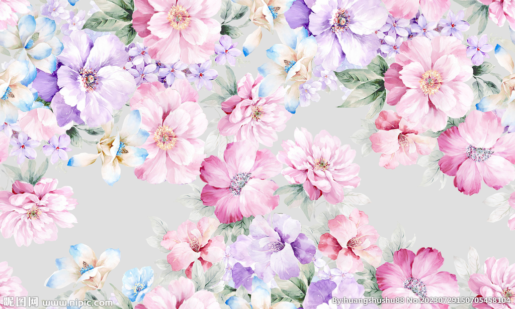 水彩花卉