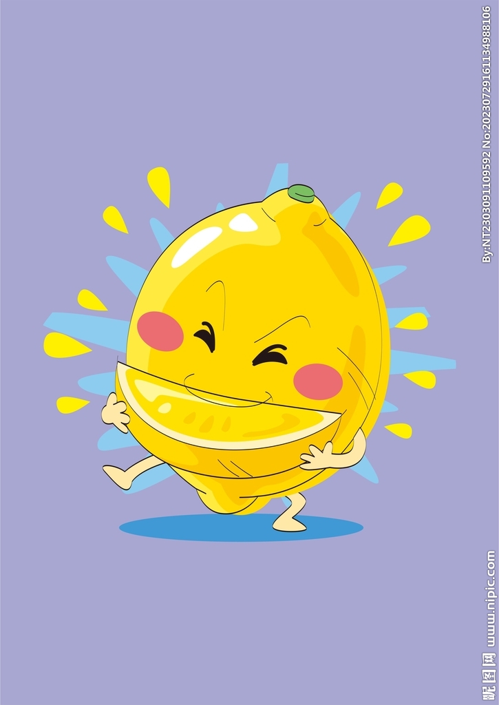 柠檬精拟人可爱logo