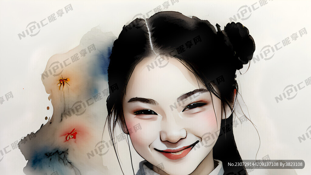 中国学生笑脸