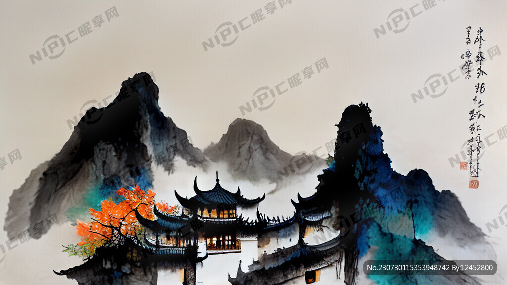 八一 中国风 写意 意境 高雅