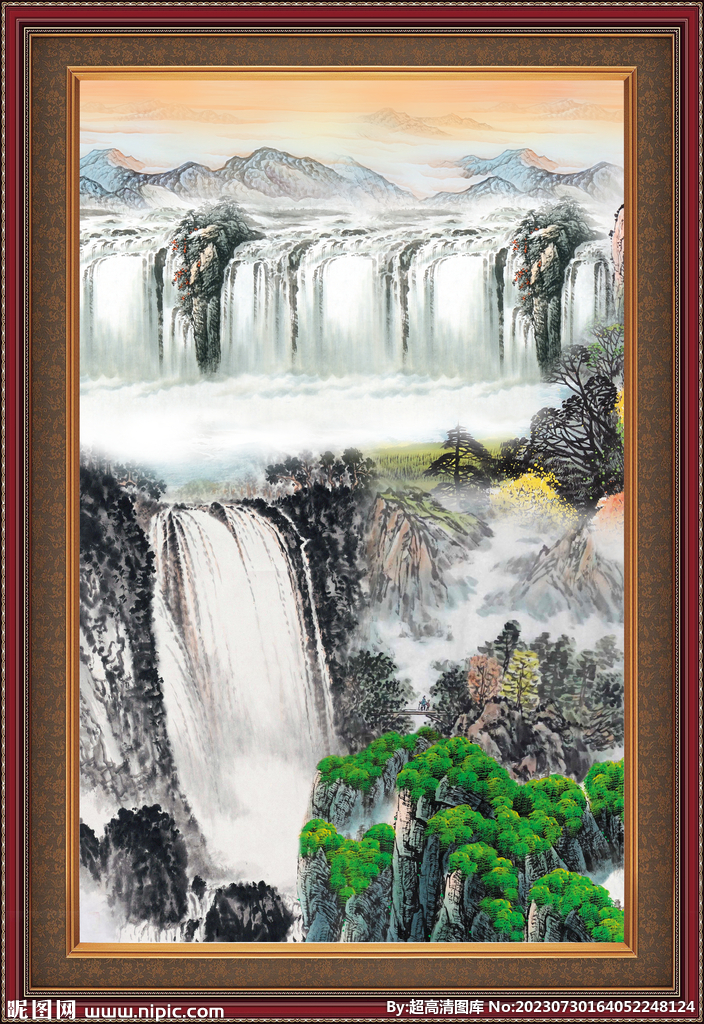 巨幅山水画 