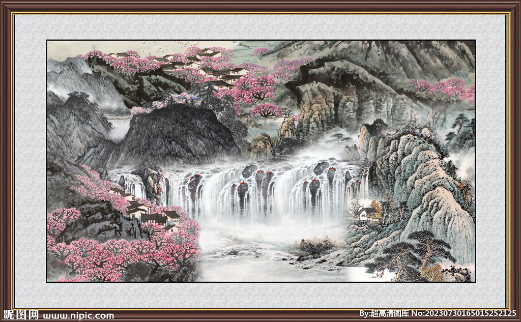 巨幅山水画 
