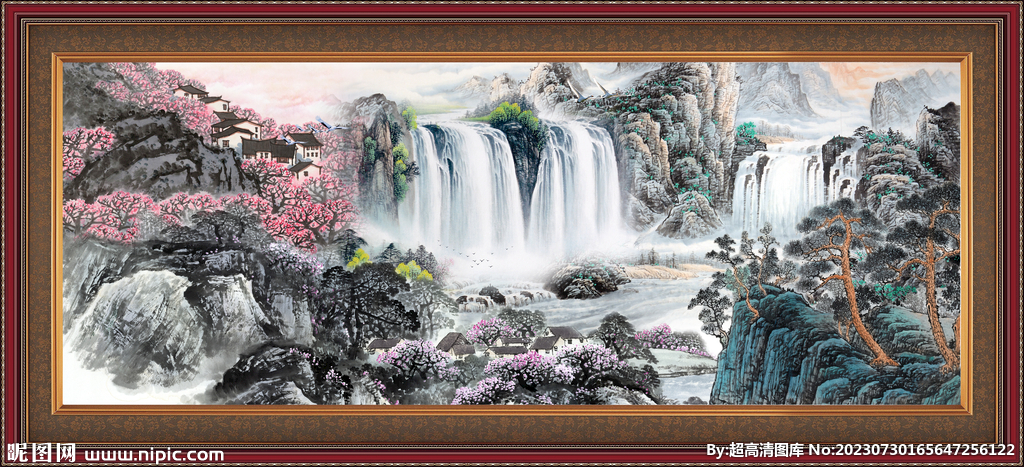 巨幅山水画