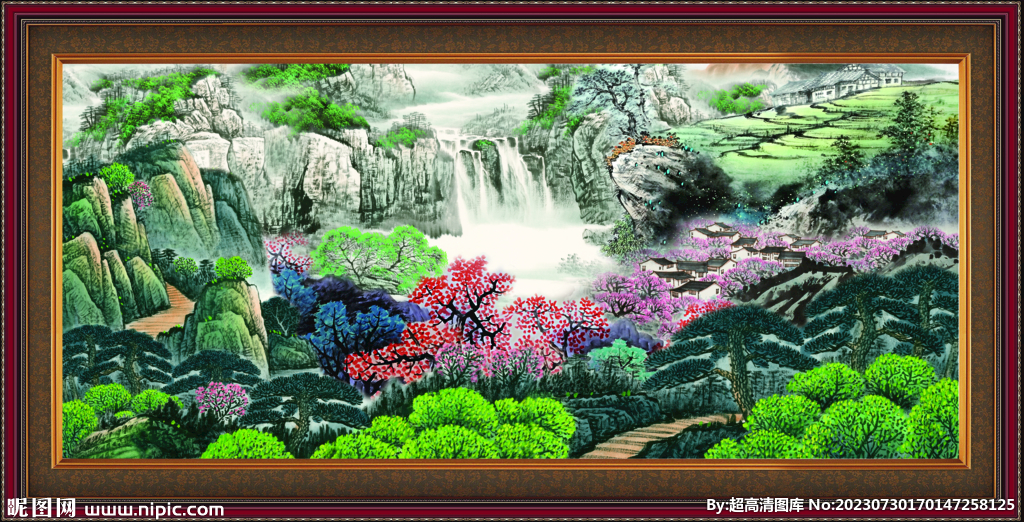 山水风景画 