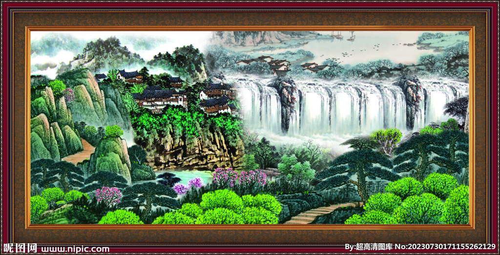 山水风景画 