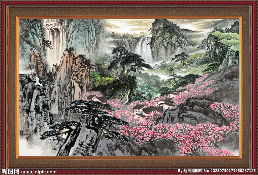 巨幅山水画