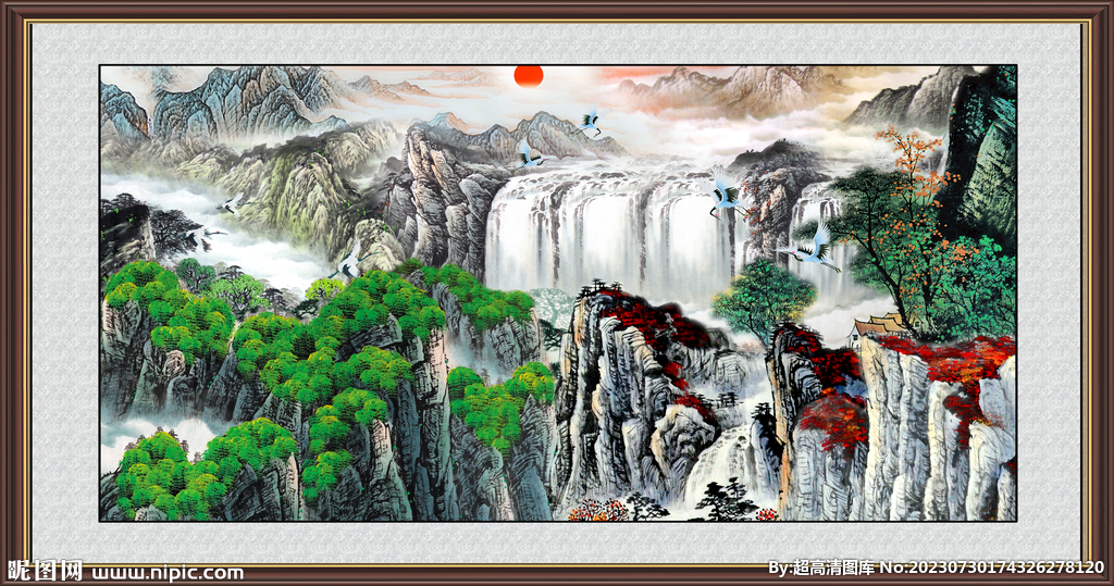 山水风景画 