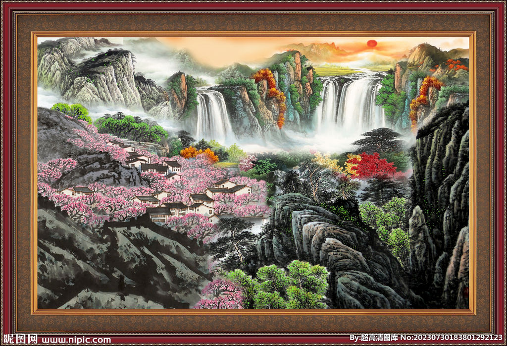 山水风景画 