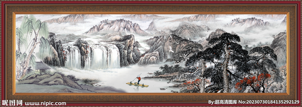 山水风景画 