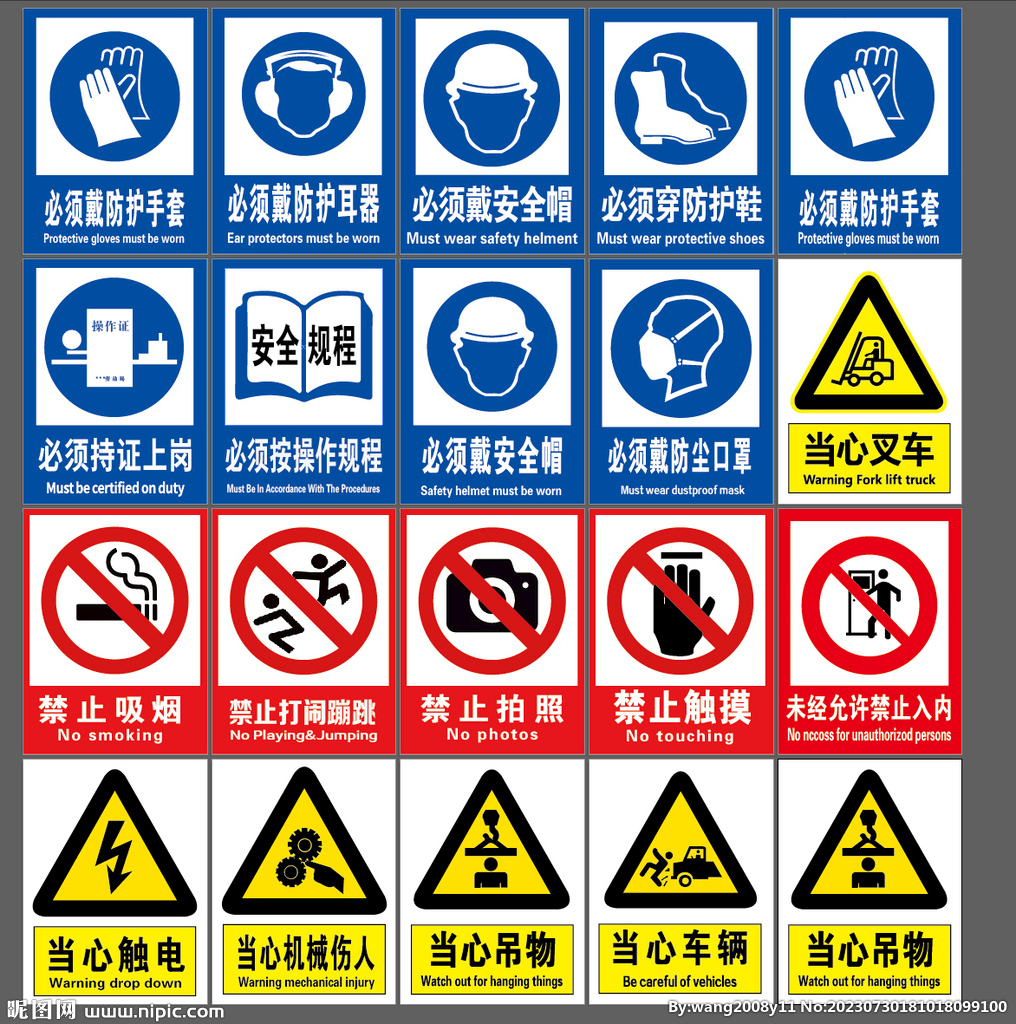 操作规程警示标识牌