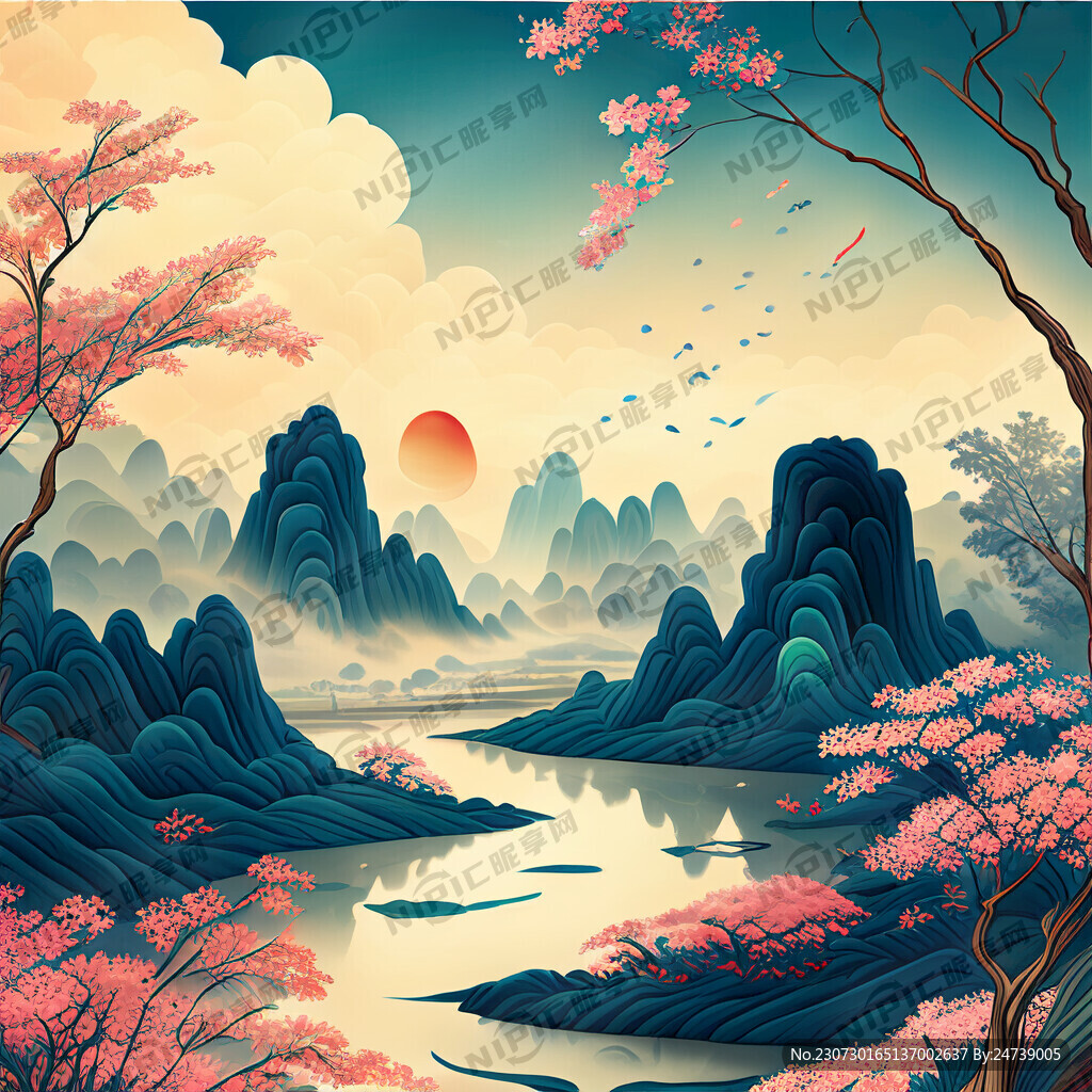 游戏梦幻唯美新中式风景 超高清