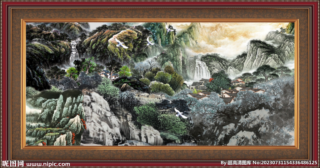 山水风景画 