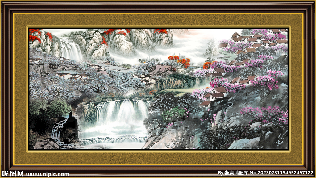 山水风景画 
